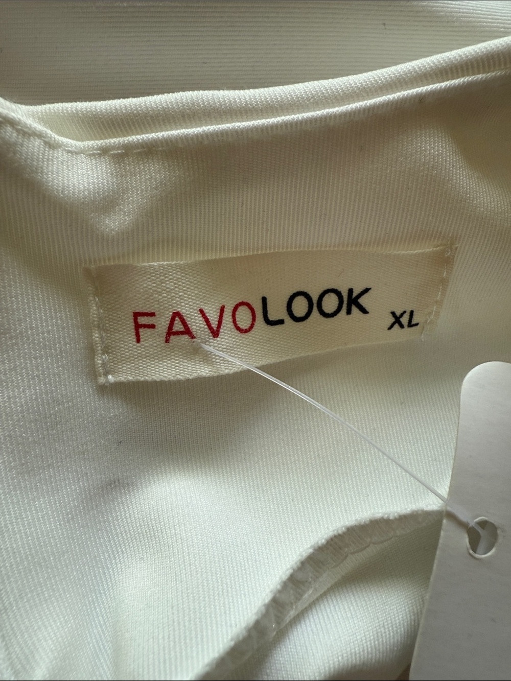 Favolook Black and White Lace-Trim Midi Sheath Dress Size XL - Picture 4 of 7